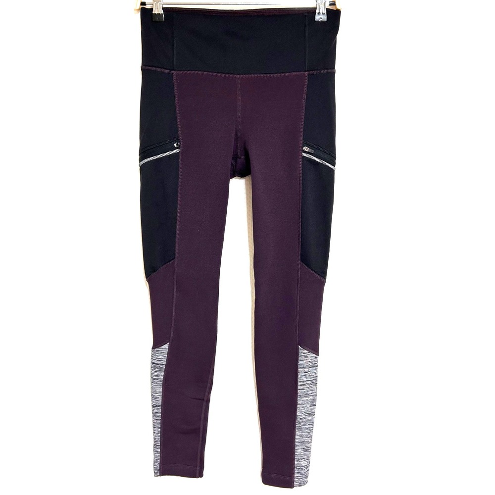 Athleta Legging Size M Polartec Tight Fleece Lined Snow Winter Warm a6